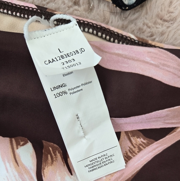 3/$20 Floral Tropical Bikini Bottoms Set Blue Black Pink Brown - Picture 2 of 4